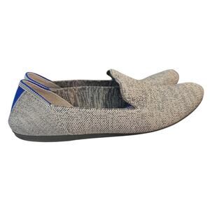 Rothy’s The Loafer Taupe Grey Heather Knit Flats Women’s Size 8.5